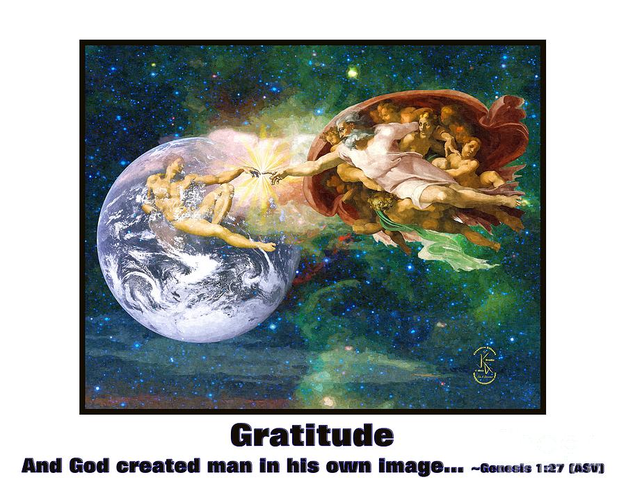 And God Created Man Painting by John K Giarratano - Pixels