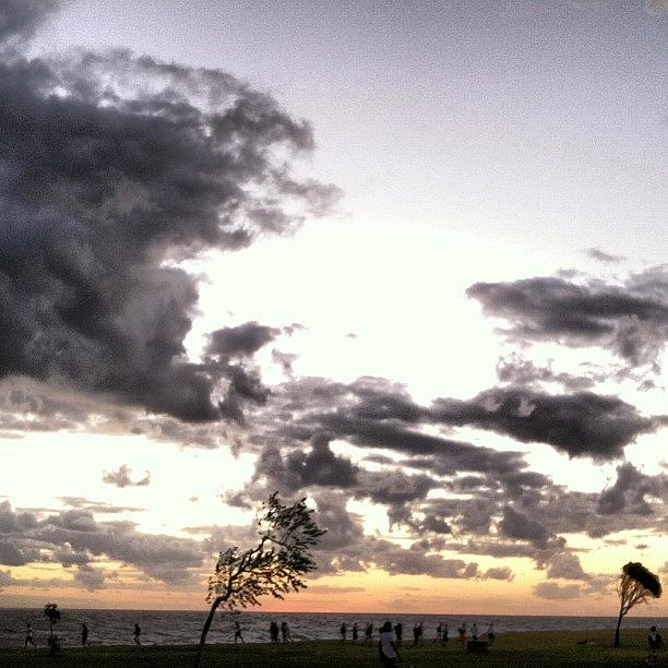 Sunset Photograph - And My First Time A La Rambla #uruguay by Abby Hegland