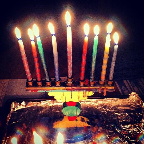 And So Another Hanukkah Comes To An Photograph by Rebecca Kraut