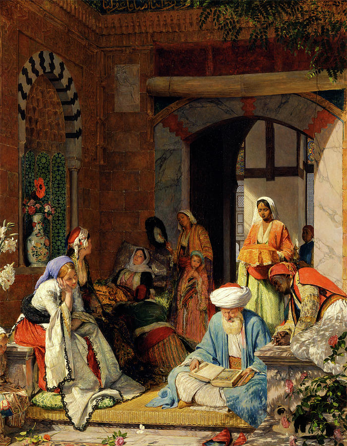 John Frederick Lewis Painting - “and The Prayer Of Faith Shall Save The Sick” by Litz Collection