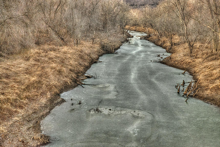 And the River Choked with Ice Photograph by William Fields