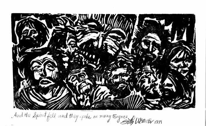 Pentecost Relief - And the Spirit Fell by Seth Weaver Pentecost Relief - And the Spirit Fell by Seth Weaver
