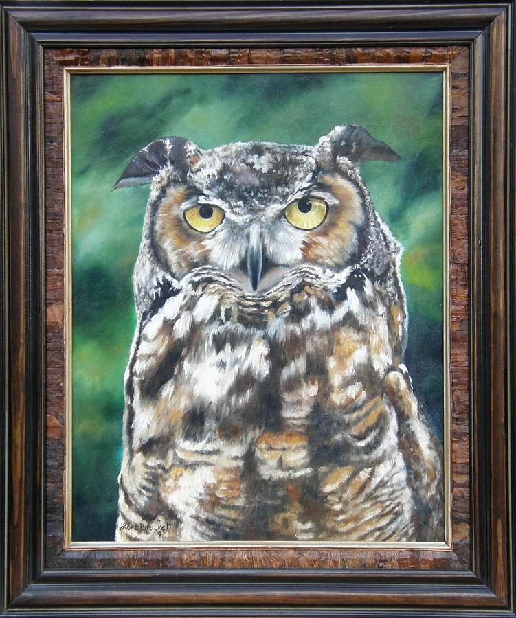 And You Were Saying FRAMED Painting by Lori Brackett