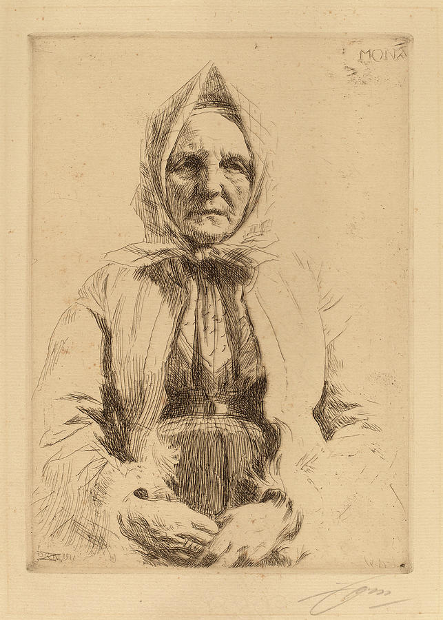 Anders Drawing - Anders Zorn, Mona, Swedish, 1860 - 1920, 1911 by Quint Lox