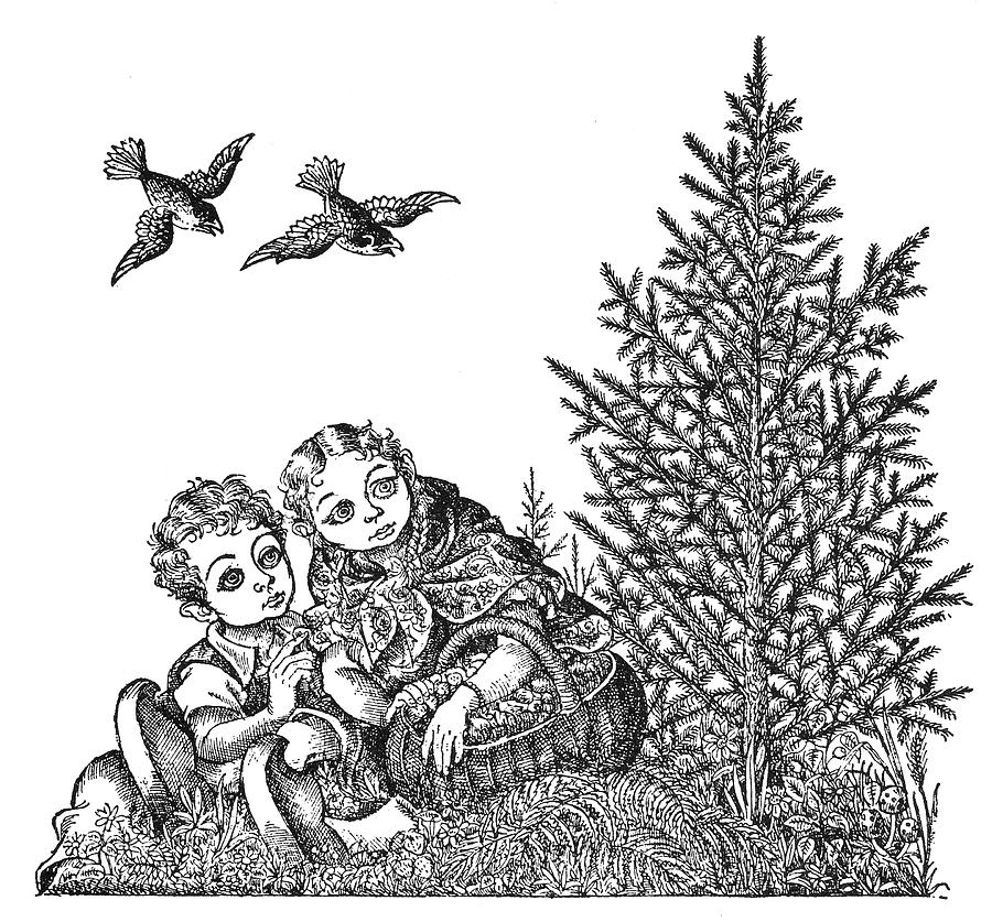 Andersen The Fir Tree Drawing by Granger