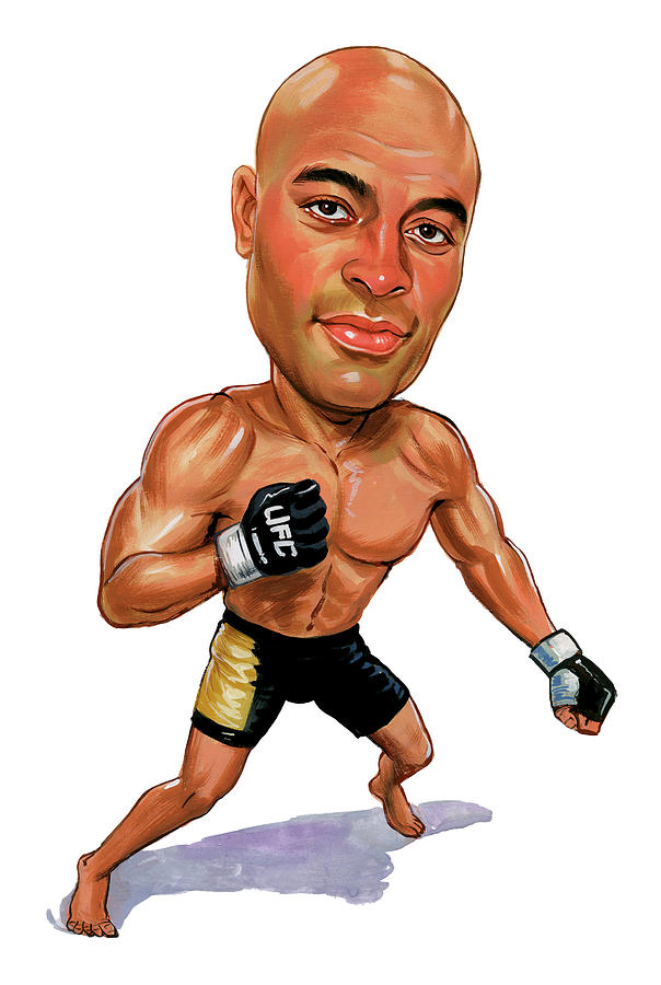 Celebrity Painting - Anderson Silva by Art  