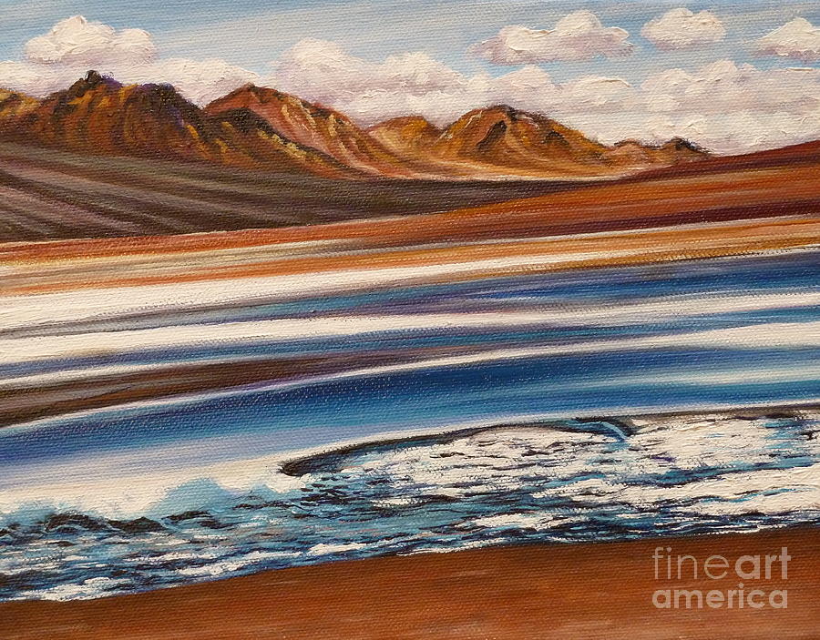 Landscape Painting - Andes Mountains ONE by Gayle Utter