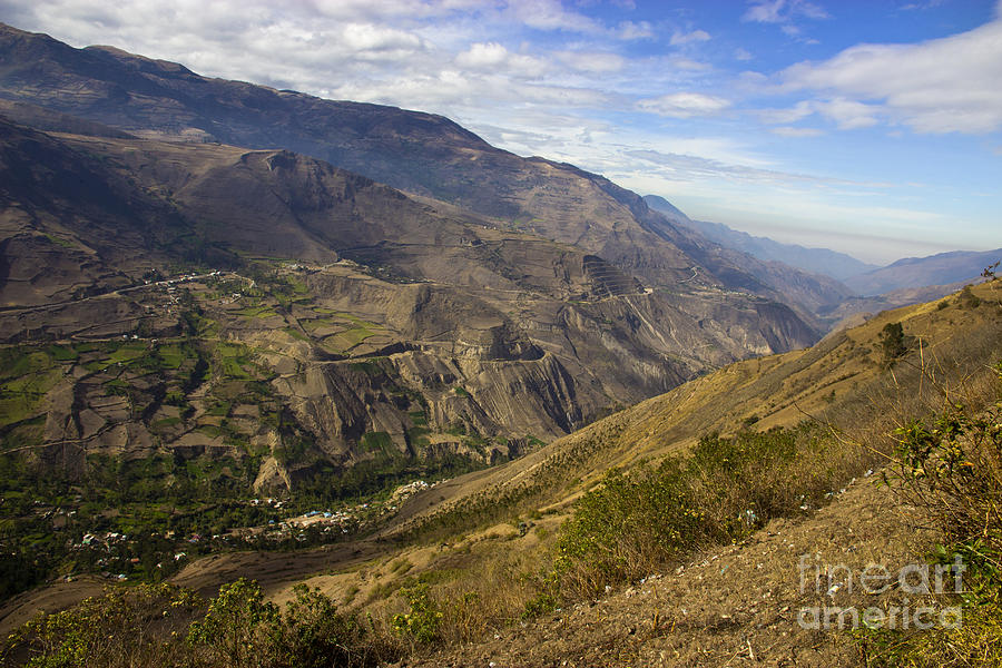 Mountain Photograph - Andes Mountains Vista In Ecuador by Al Bourassa