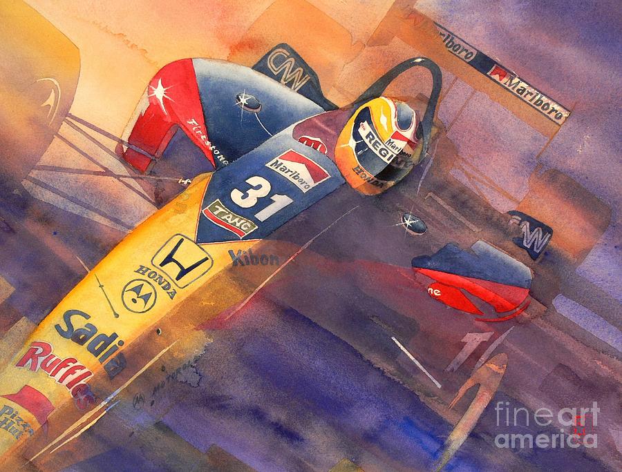 Sports Painting - Andre by Robert Hooper
