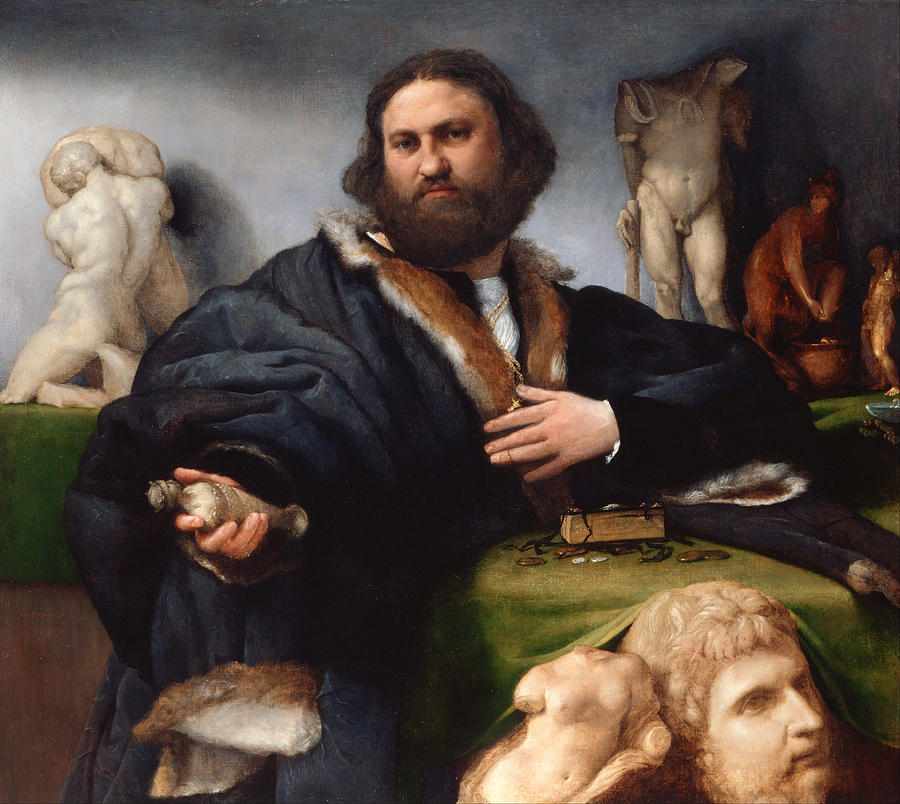 Andrea Odoni Painting by Lorenzo Lotto