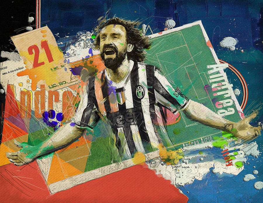 Andrea Pirlo Painting - Andrea Pirlo by Corporate Art Task Force Andrea Pirlo Painting - Andrea Pirlo by Corporate Art Task Force