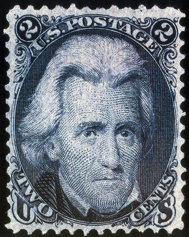 Andrew Jackson, U.s. Postage Stamp, 1863 Photograph by Science Source