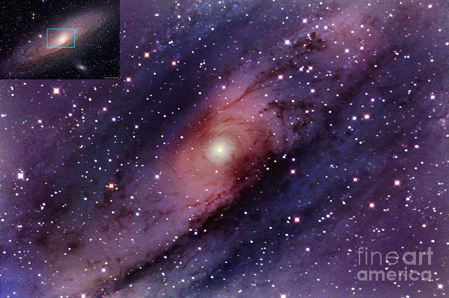Space Photograph - Andromeda Galaxy Central Core by John Chumack
