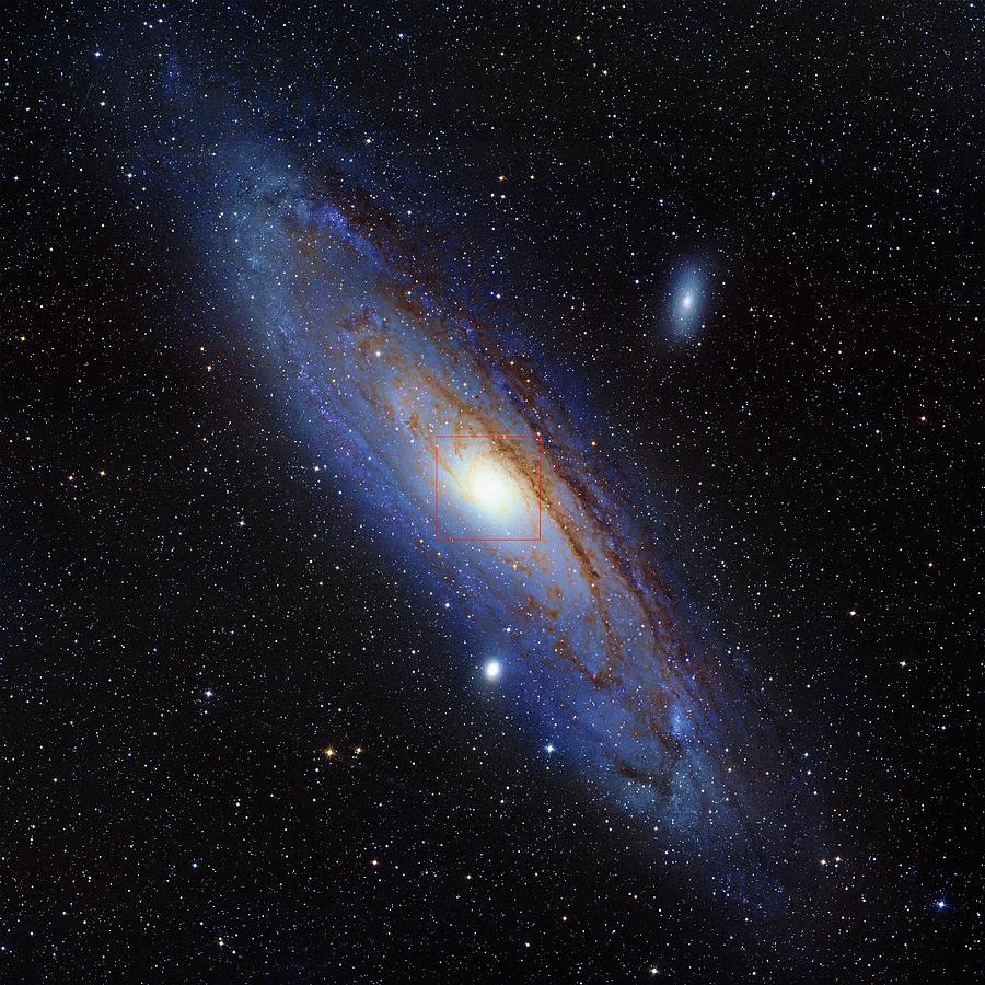 Space Photograph - Andromeda Galaxy by Nasa/noao/aura/nsf/reu Prog./b.schoening, V.harvey; Descubre Fndn./caha/oauv/dsa/v.peris/science Photo Library