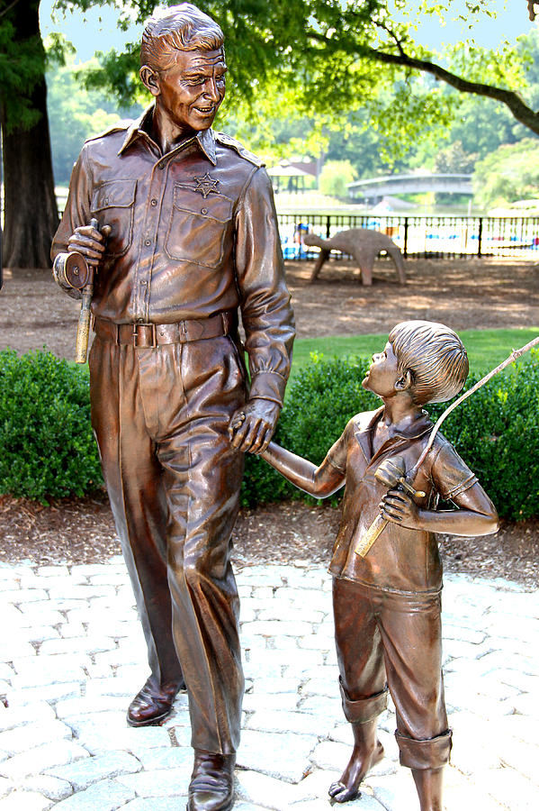 Andy and Opie Statue NC Photograph by Frank Savarese - Fine Art America