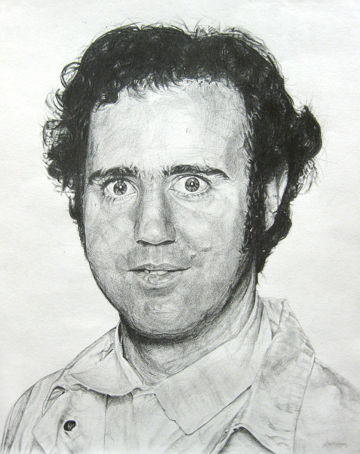 Andy Kaufman Drawing by Michael Morgan