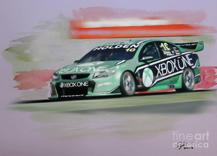 Andy Priaulx Mixed Media by Roger Lighterness