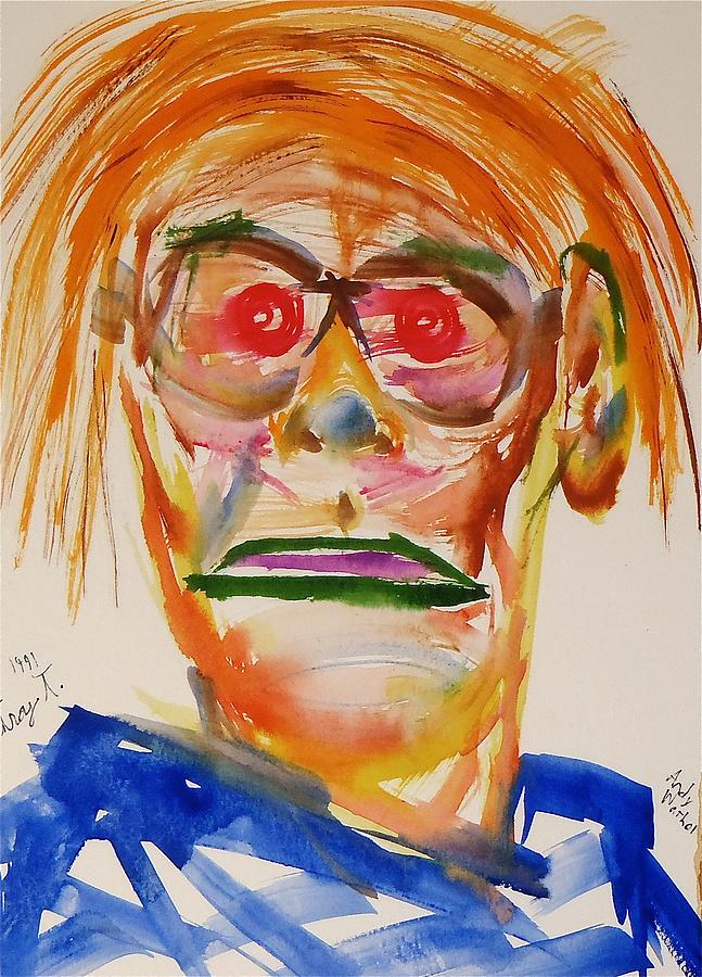 Andy Warhol Painting by Troy Thomas