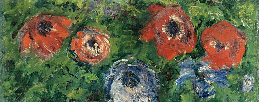 Anemonies Painting by Claude Monet