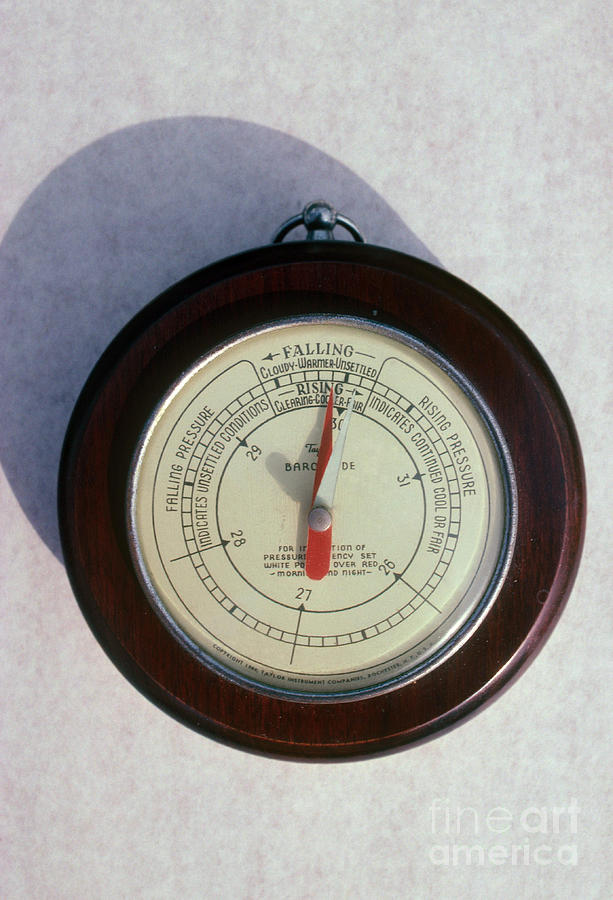 Aneroid Barometer Photograph by Van D. Bucher