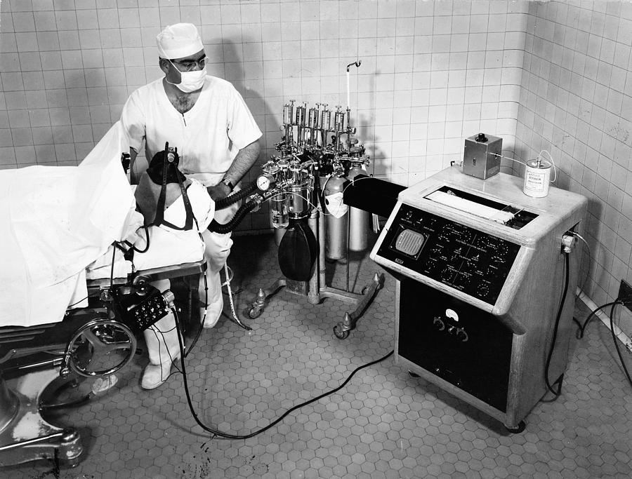 Anesthesia, C1950 Photograph by Granger