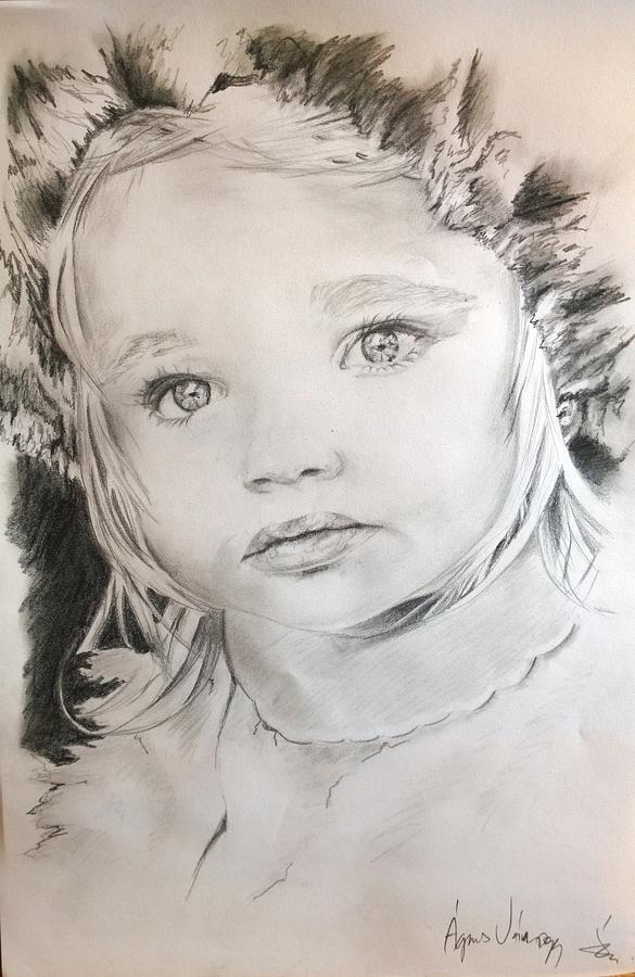 Angel Drawing by Agnes V - Fine Art America