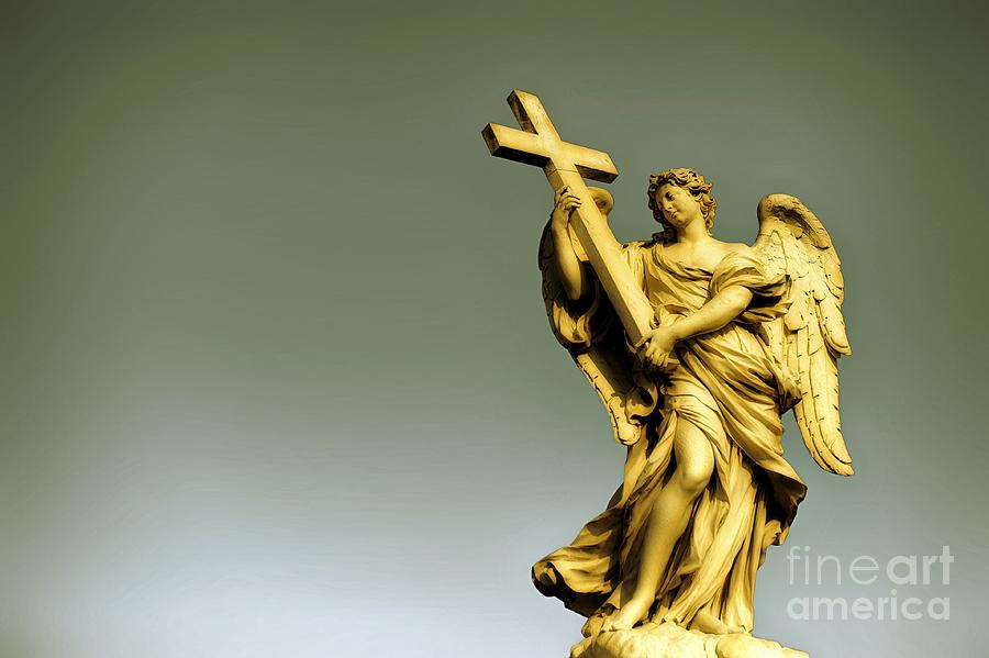 Angel and Roman Baroque Photograph by Stefano Senise