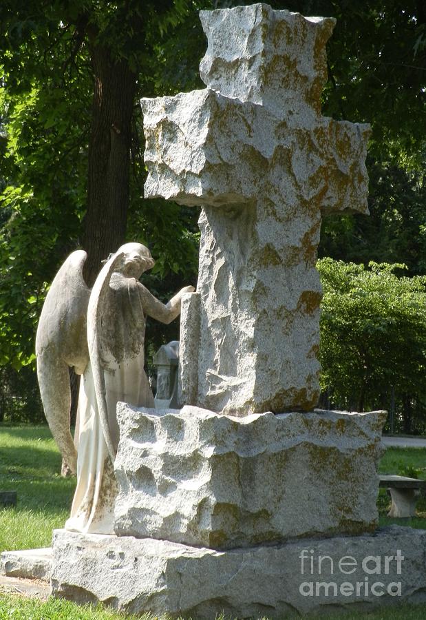 Angel at the Cross Photograph by Cindy Fleener