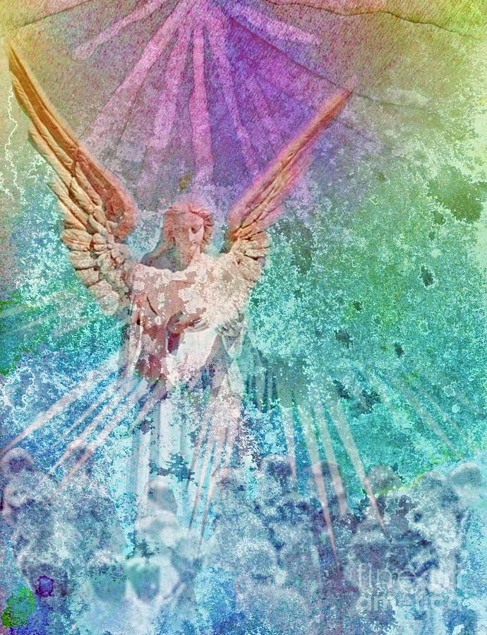 Angel Blessings Painting by Desiree Paquette