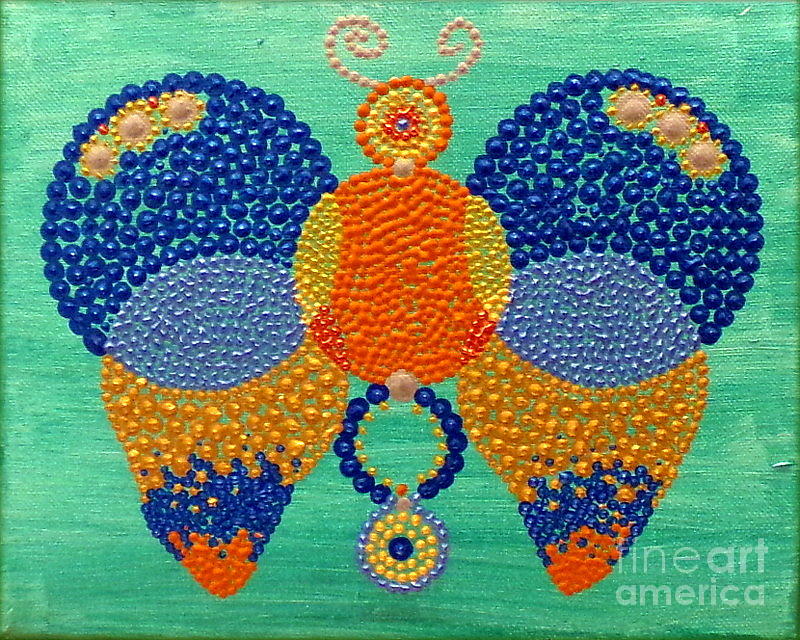Butterfly Painting - Angel Butterfly by Pruddygurl Exclusives