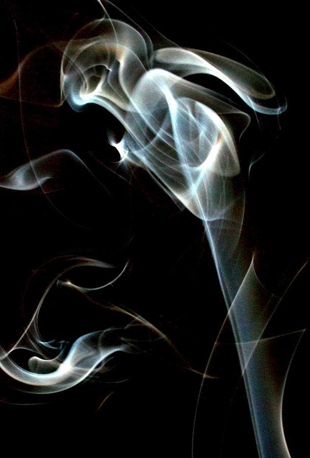 Smoke Mixed Media - Angel by Carl McClellan