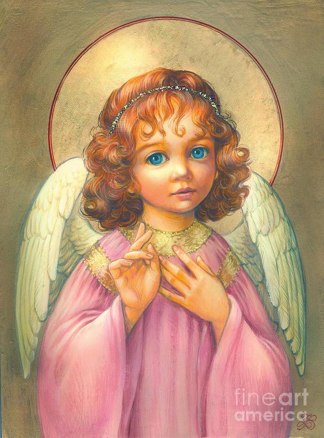 Jesus Christ Digital Art - Angel Child by MGL Meiklejohn Graphics Licensing
