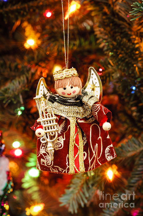 Angel Christmas Ornament Photograph by Oscar Gutierrez