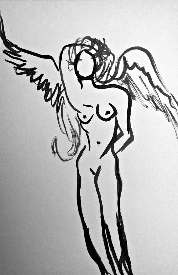 Angel Dali Painting by Alma Yamazaki