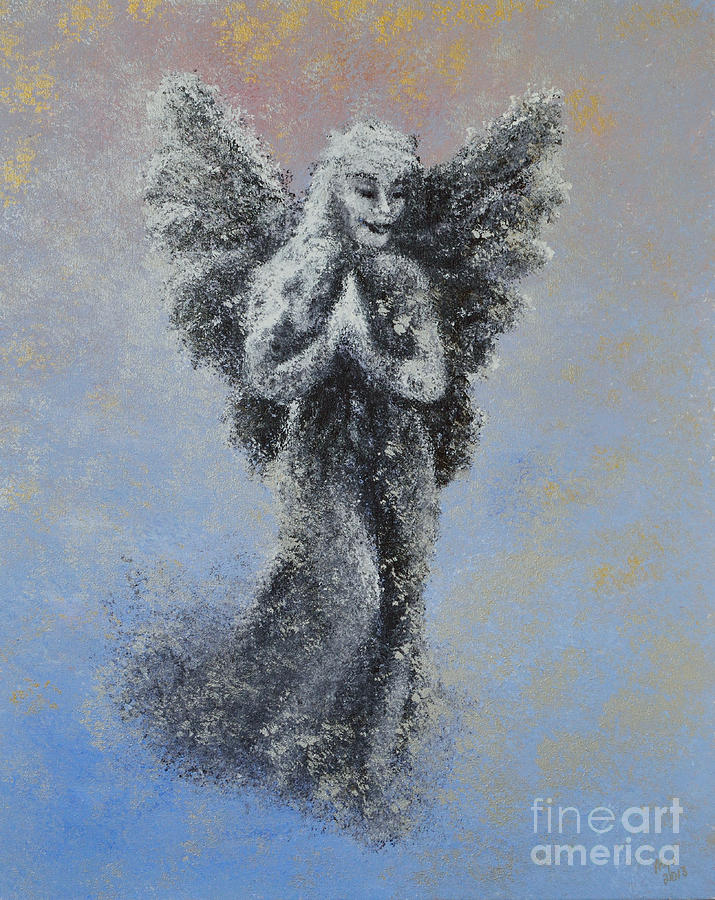 Angel Descending Painting by Alys Caviness-Gober