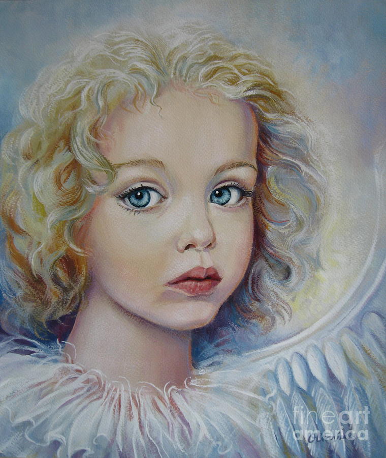 Angel Painting by Elena Oleniuc