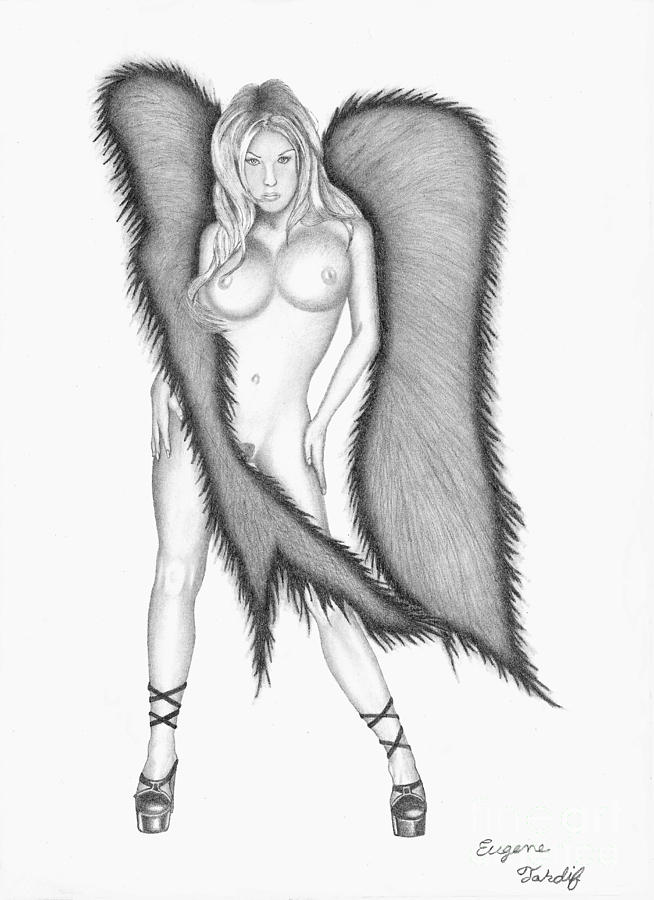 Angel Drawing - Angel by Eugene Tardif