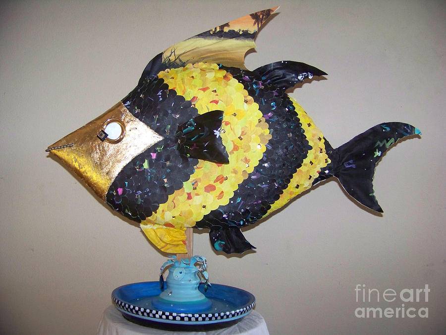 Angel Fish Sculpture by Deborah Smith