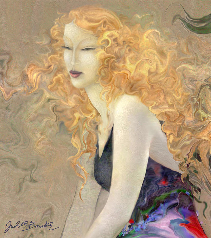Angel Hair Digital Art by Judith Barath