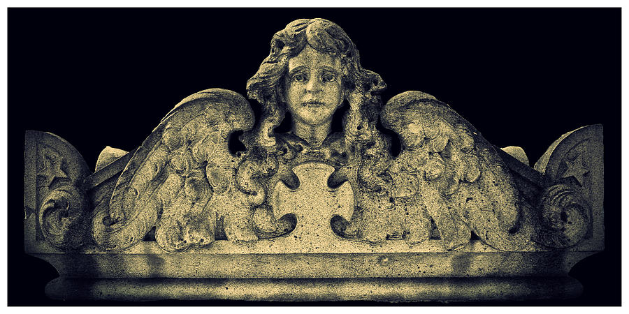 Misery Movie Photograph - Angel Headstone by Patsy Zedar
