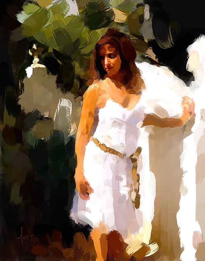 Angel in Corsica Painting by Josef Kelly