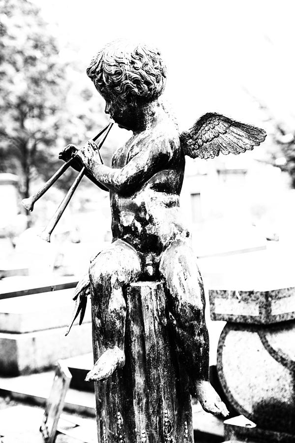 Paris Photograph - Angel in Montmartre by Georgia Clare