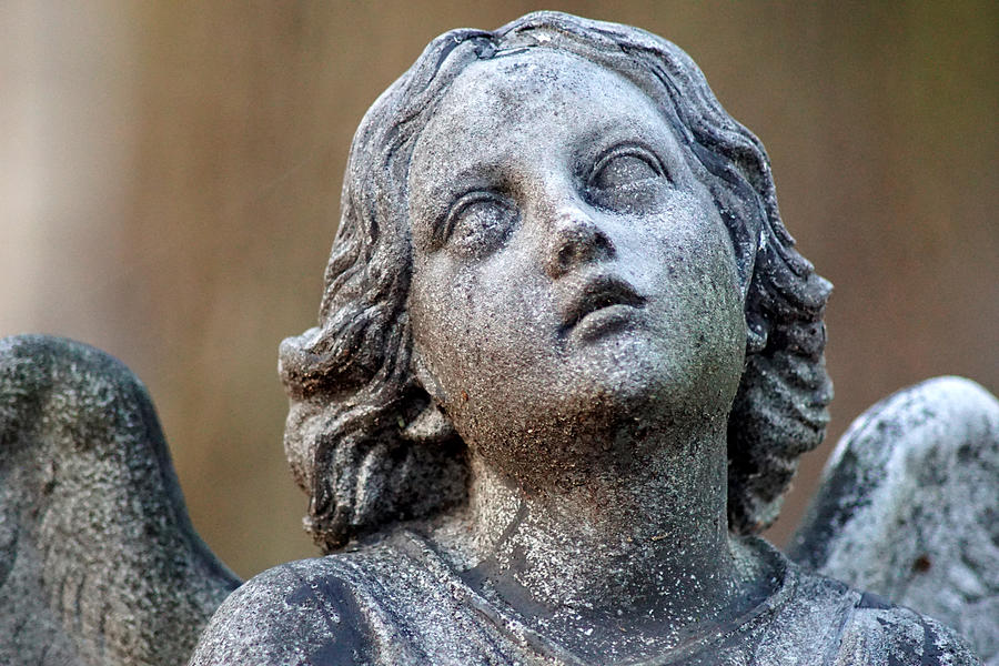 Angel in stone Photograph by Jolly Van der Velden