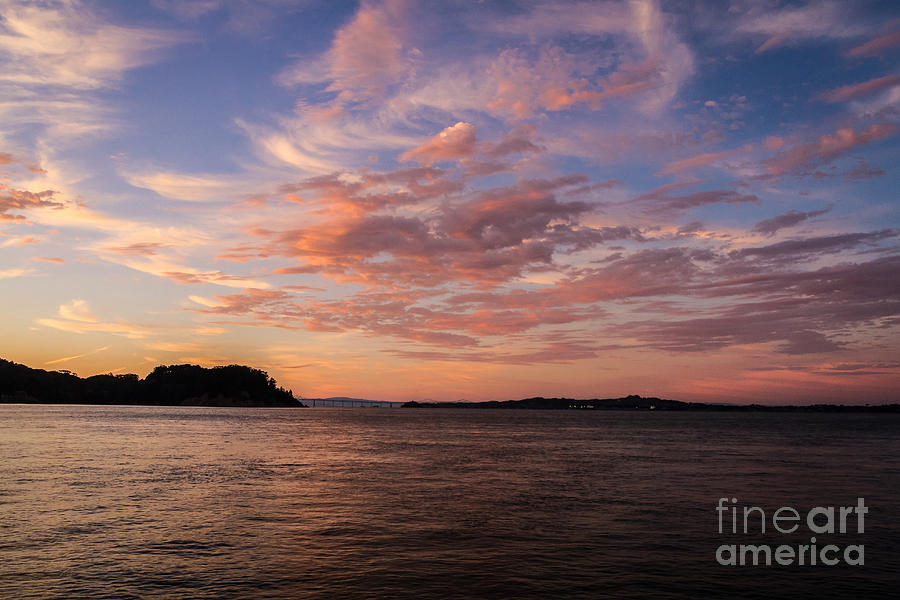 Sunset Photograph - Angel Island Sunset by Mitch Shindelbower