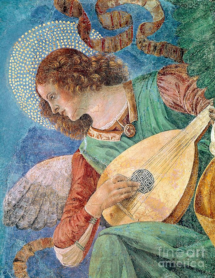 Angel Musician Painting by Melozzo da Forli
