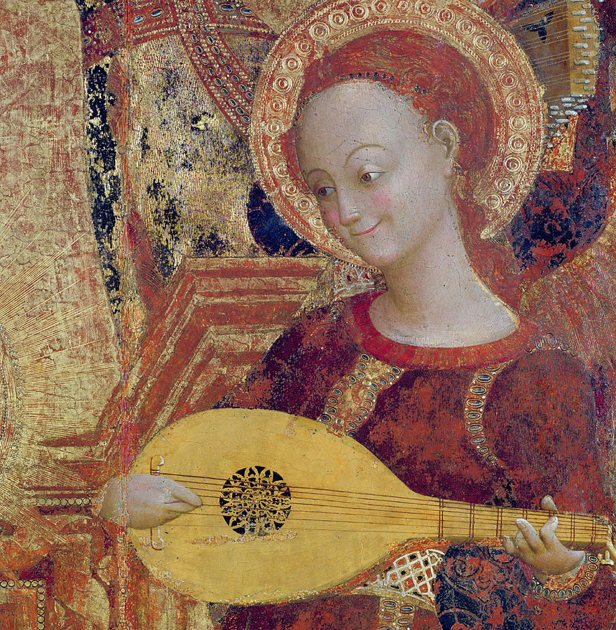 Music Painting - Angel Musician by Sassetta