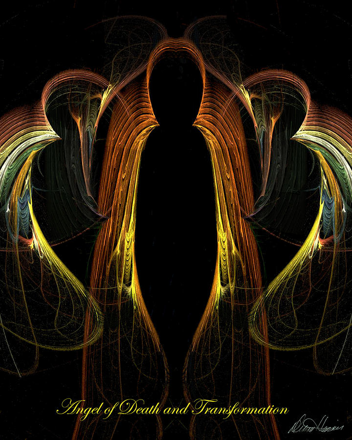 Angel of Death and Transition Digital Art by Diana Haronis