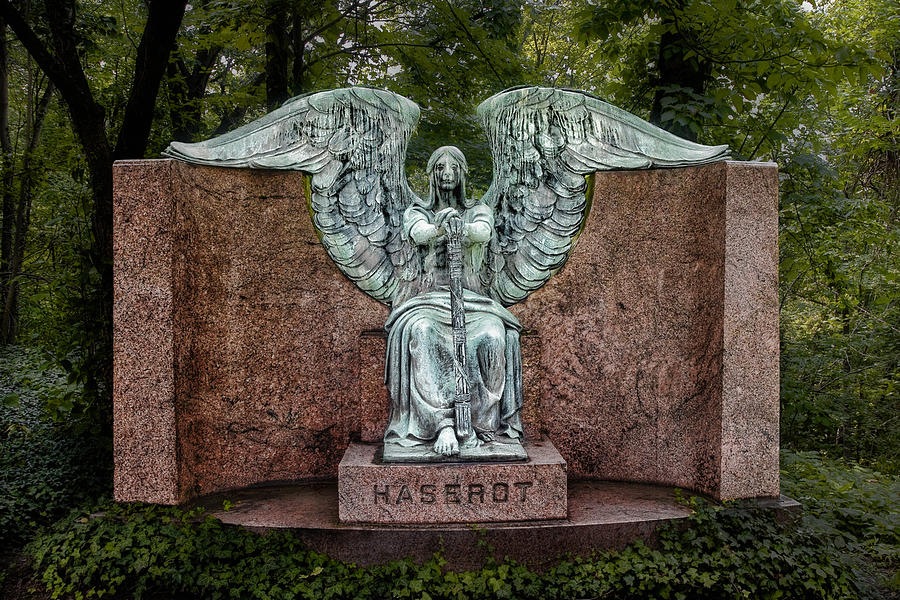 Angel of Death Lake View Cemetery Photograph by Tom Mc Nemar