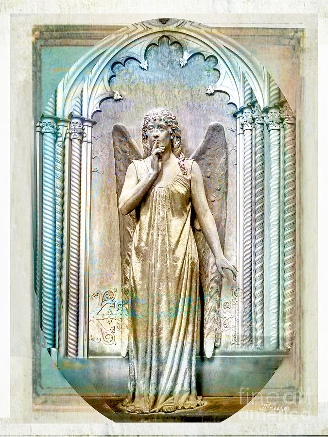 Angel of Silence.Genoa Digital Art by Jennie Breeze