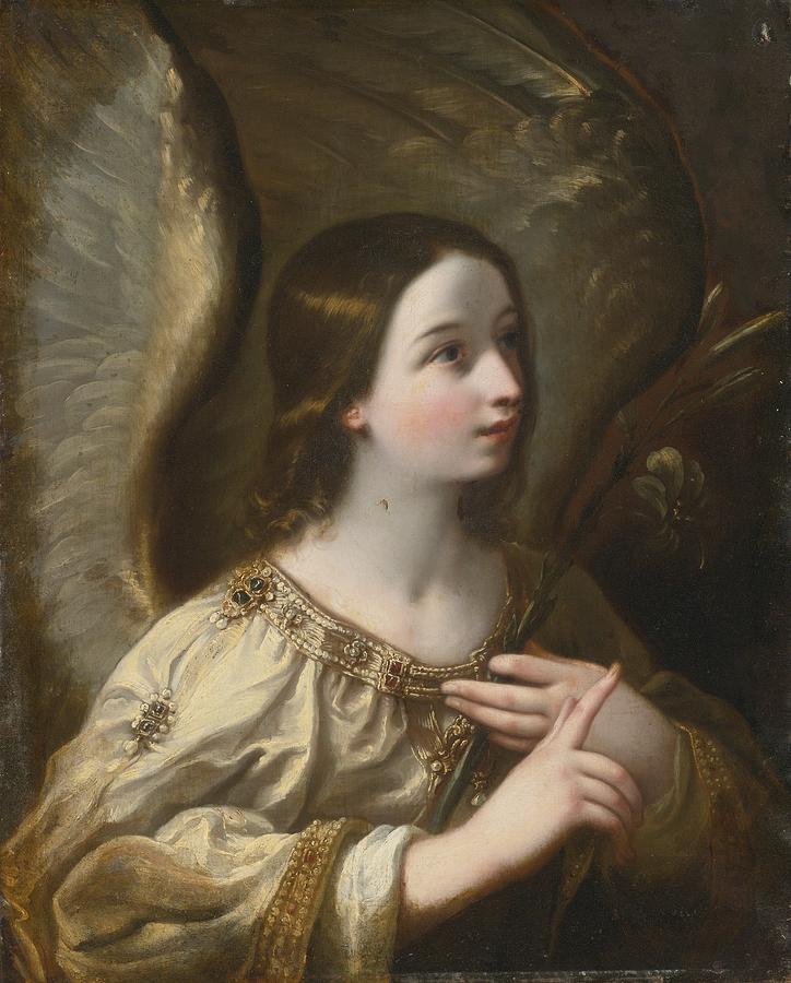 Angel Of The Annunciation Painting by Celestial Images